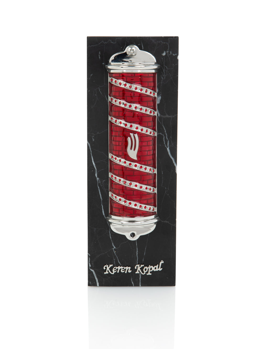 Keren Kopal Red Modern Mezuzah