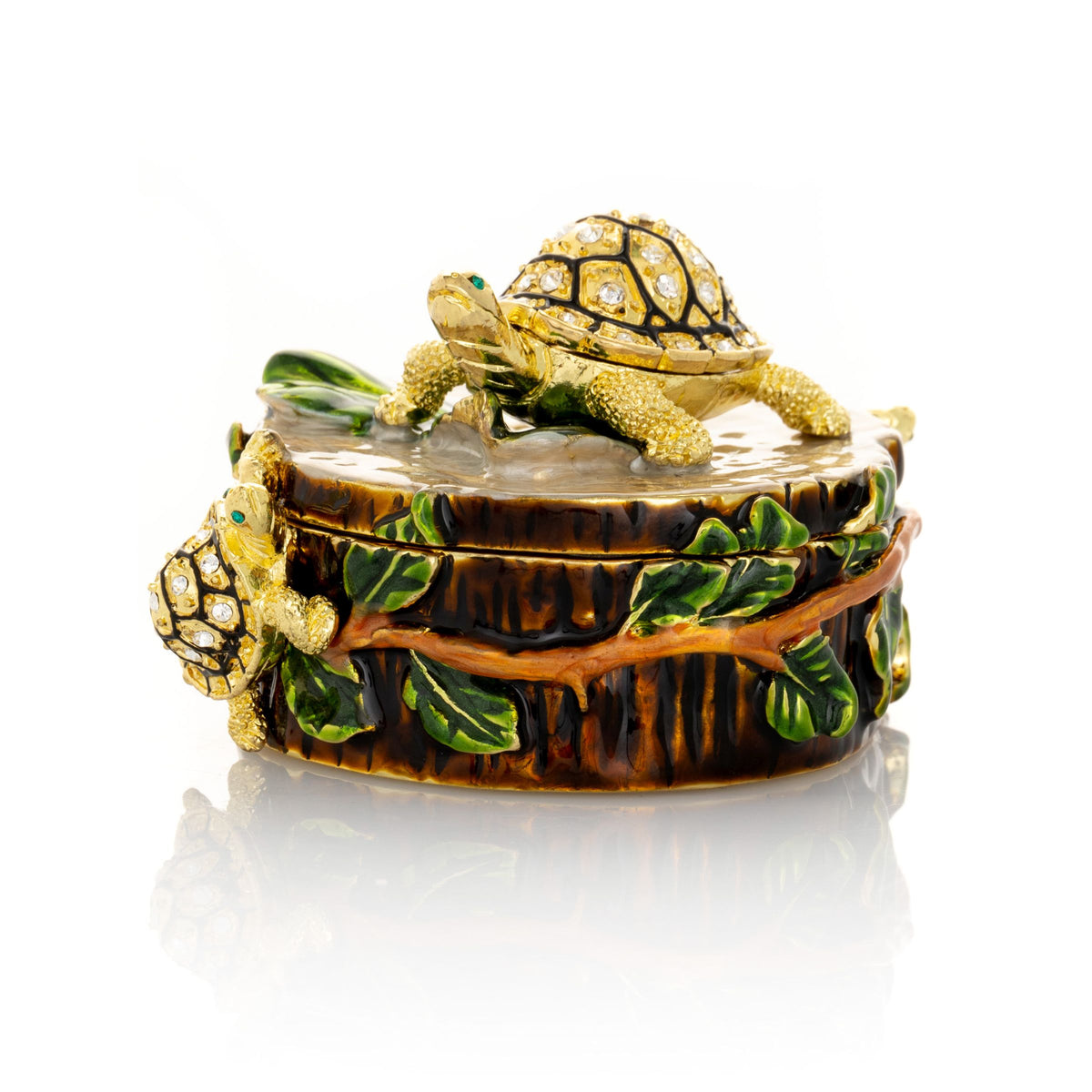 Keren Kopal Turtles on Tree Trunk