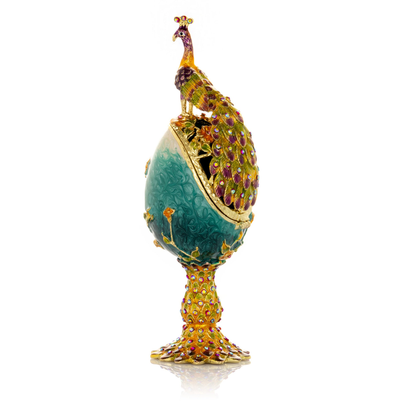 Keren Kopal Peacock on a Faberge Egg
