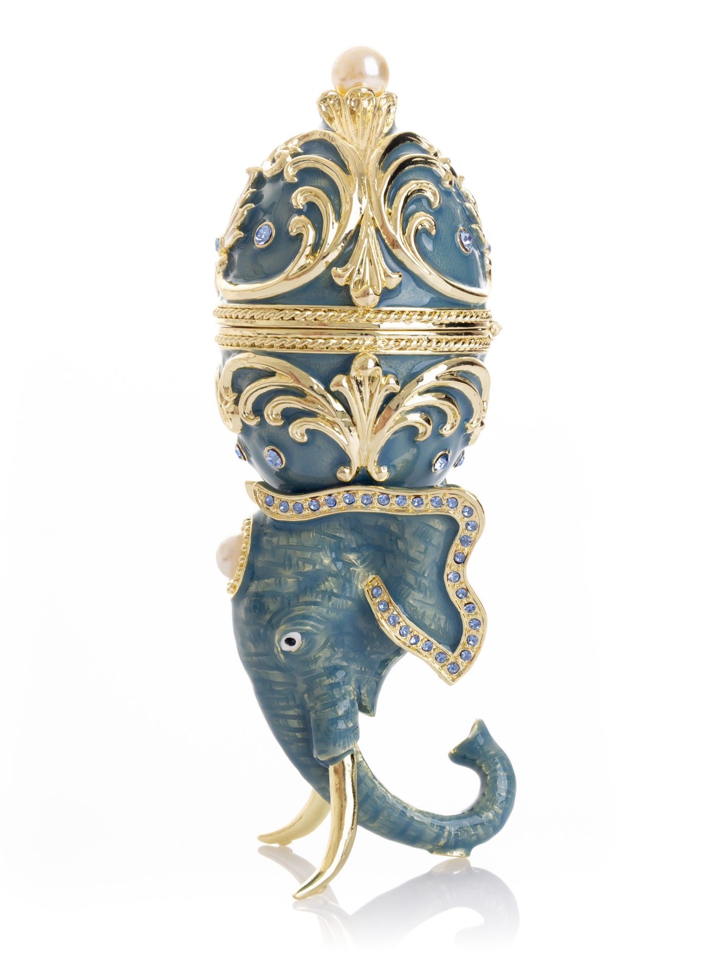 Keren Kopal Unique Easter Egg Elephant Pedestal