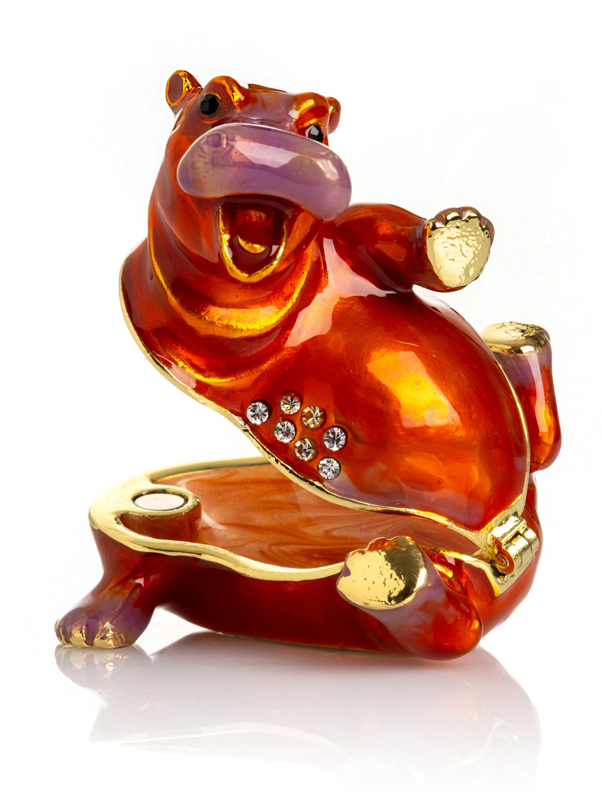 Keren Kopal Happy Hippo Laying on His Back