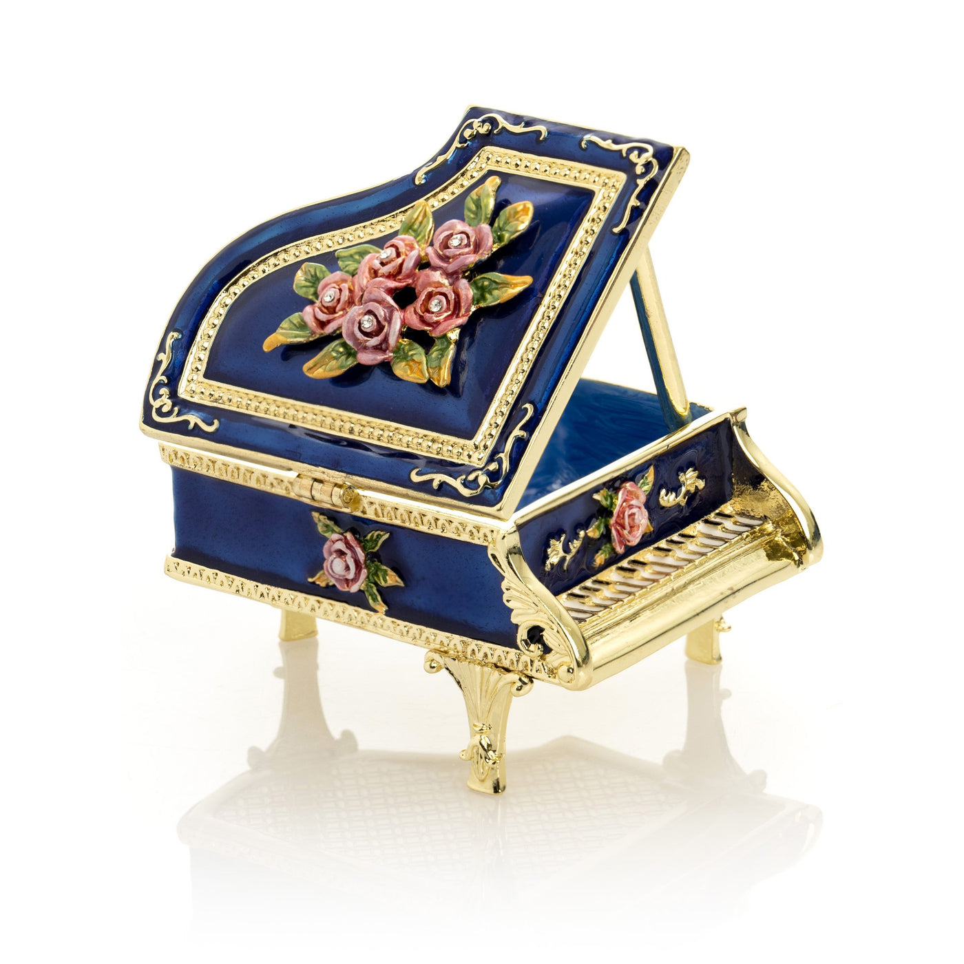 Keren Kopal Blue Piano with Flowers