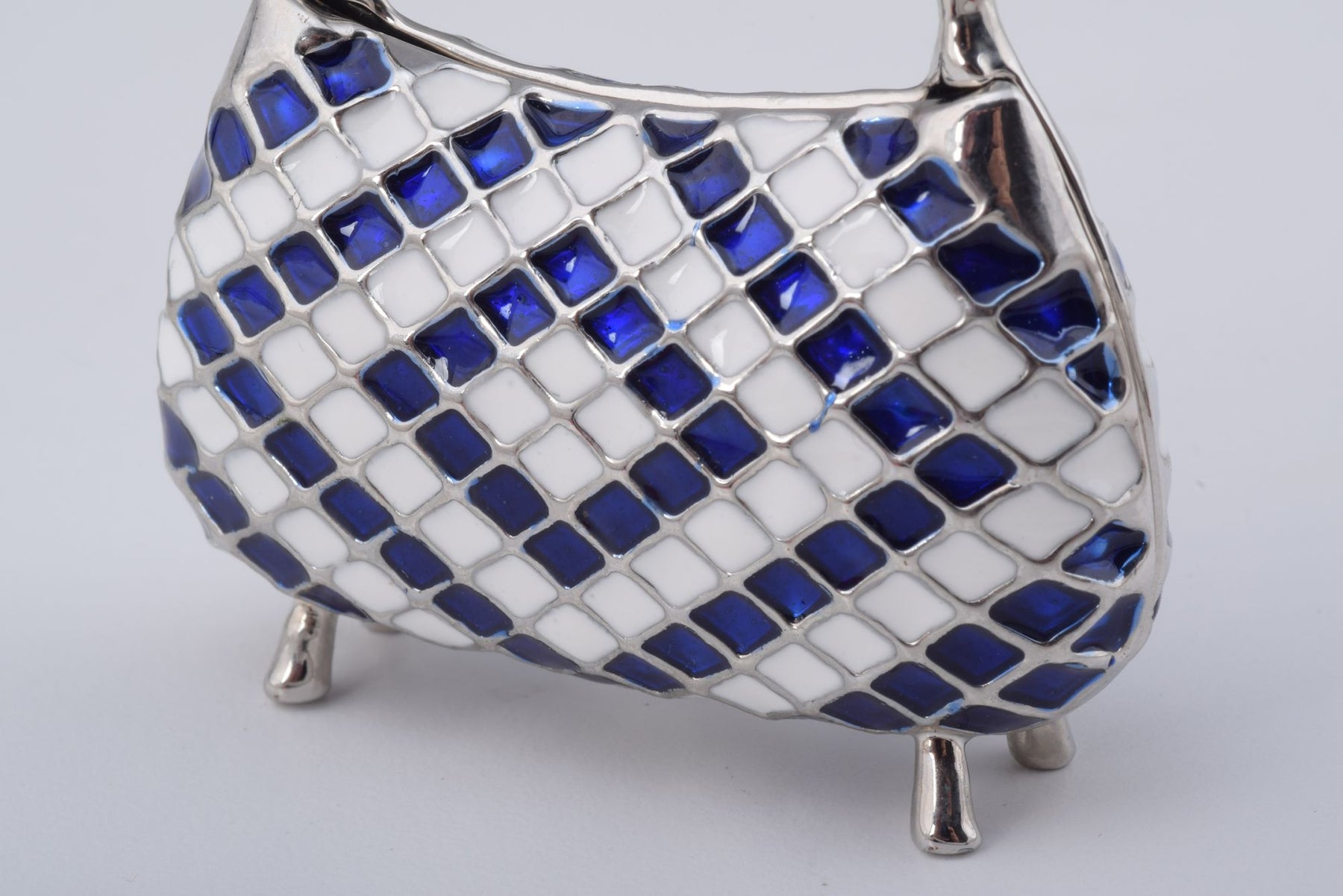 Keren Kopal Blue & White Woman Bag Trinket Box