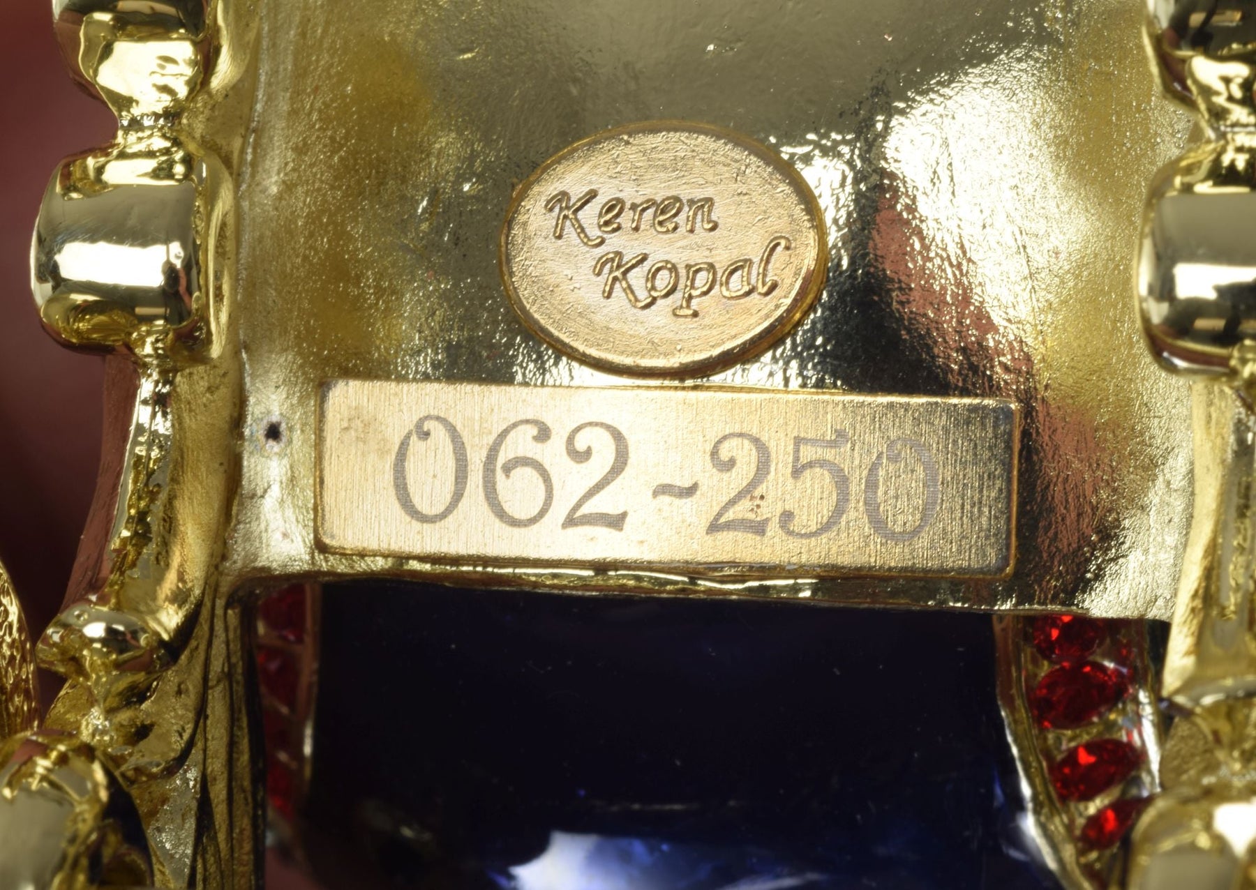 Keren Kopal Limited Edition 1 of 250 Blue Faberge Royal Carriage Trinket Box