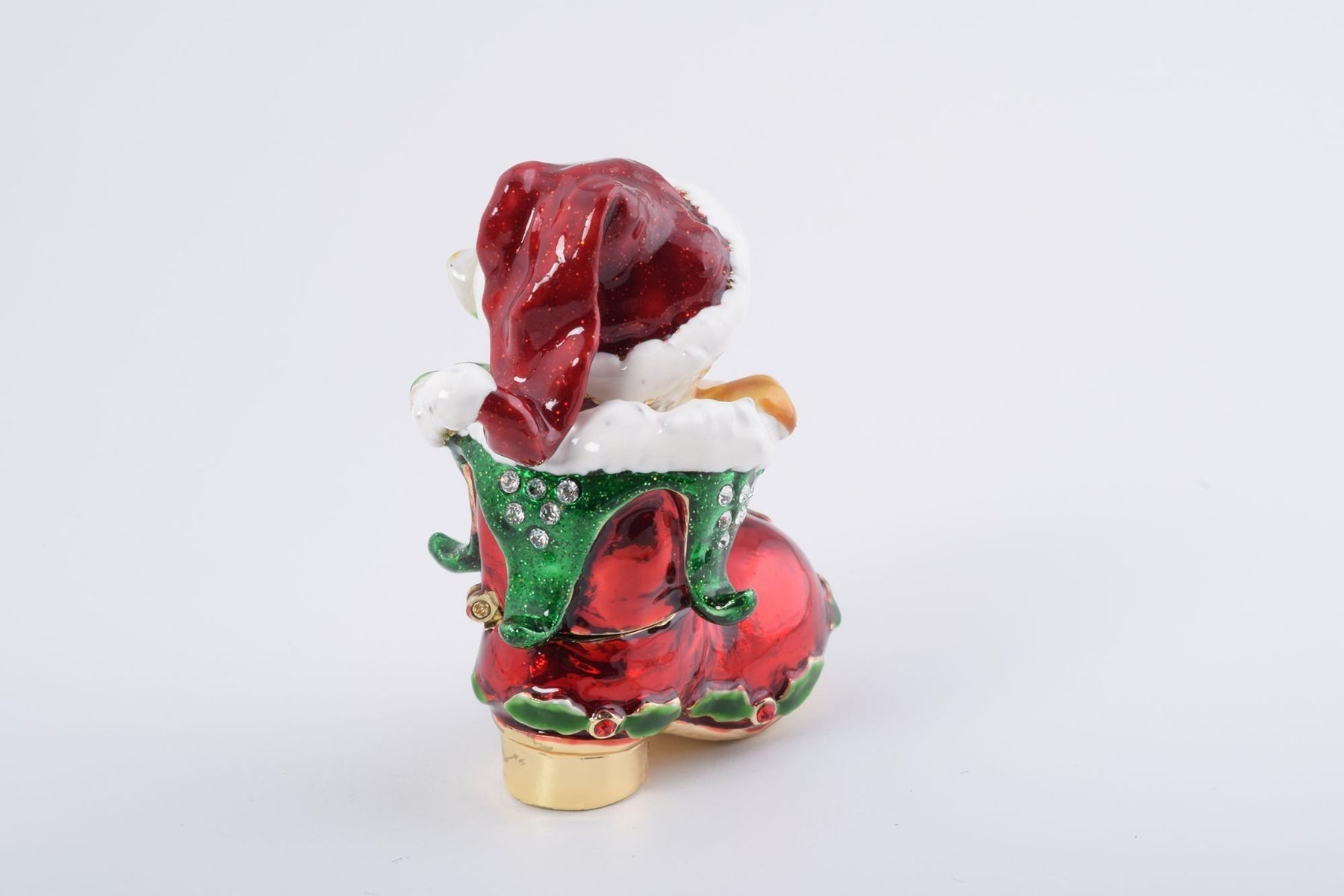 Keren Kopal Christmas Cat in a Christmas Boot
