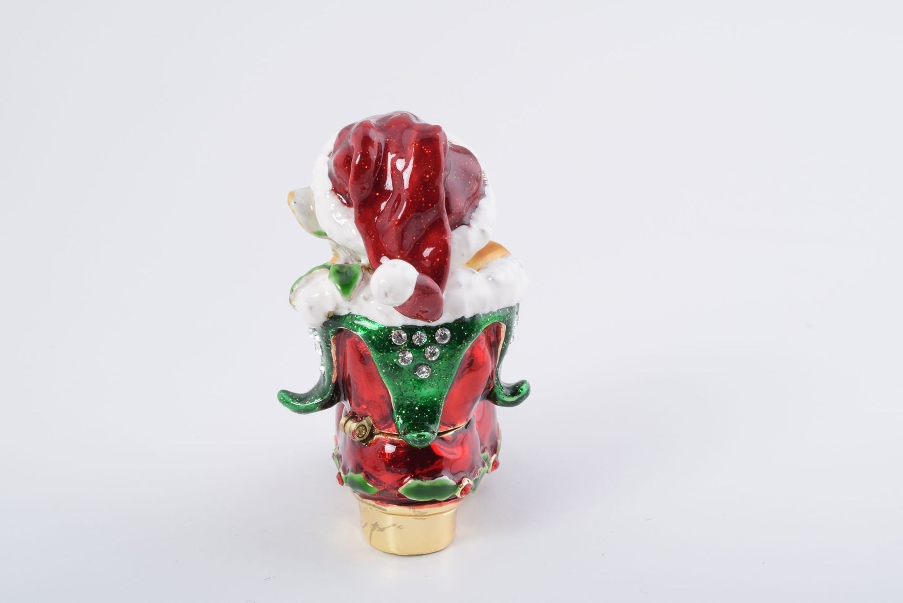 Keren Kopal Christmas Cat in a Christmas Boot