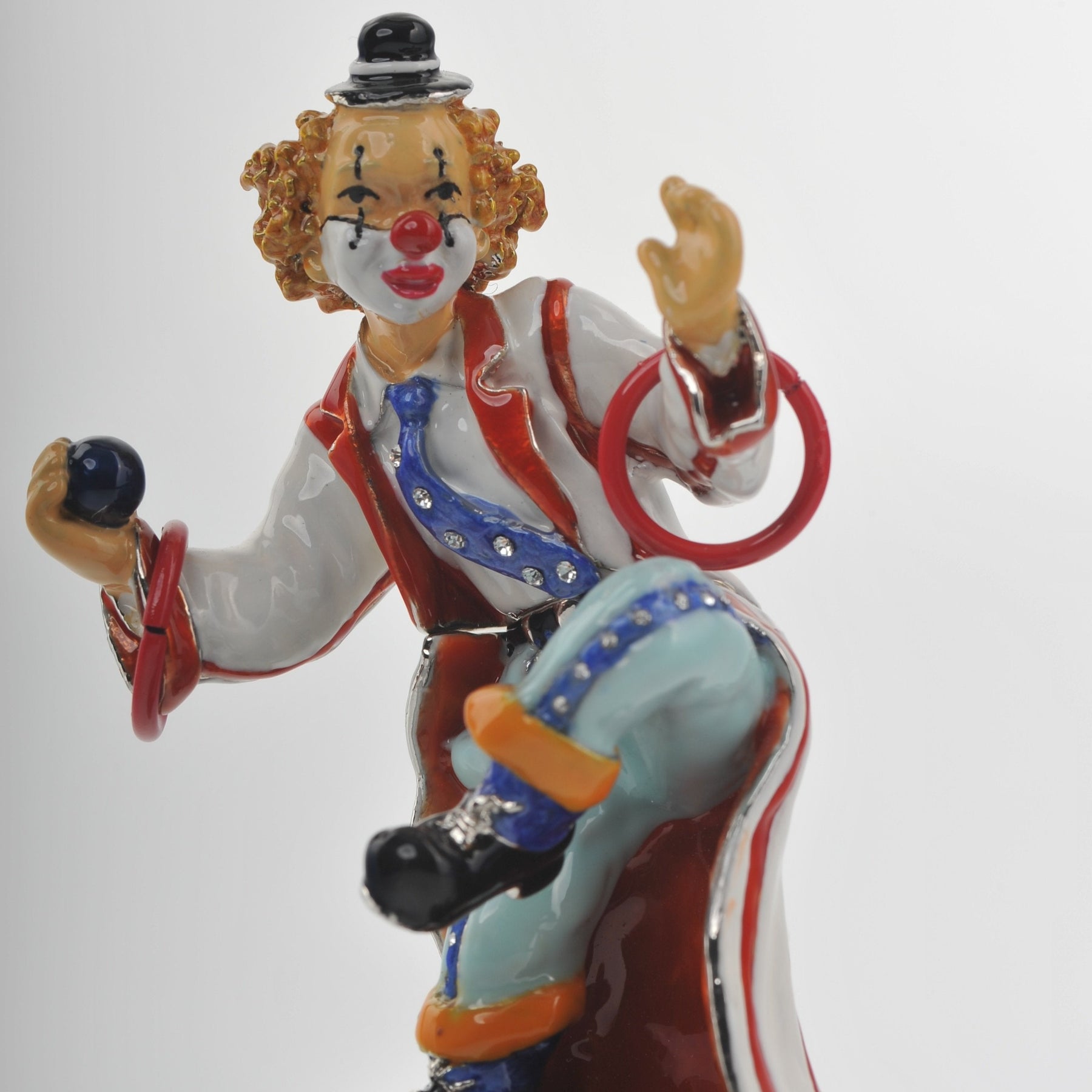 Keren Kopal Circus Clown on Unicycle Joggling