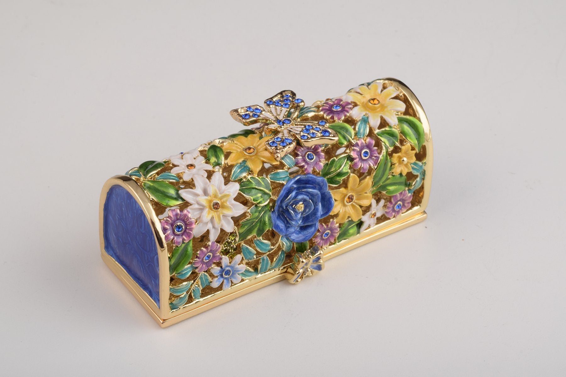 Keren Kopal Colorful Flowers Trinket Box