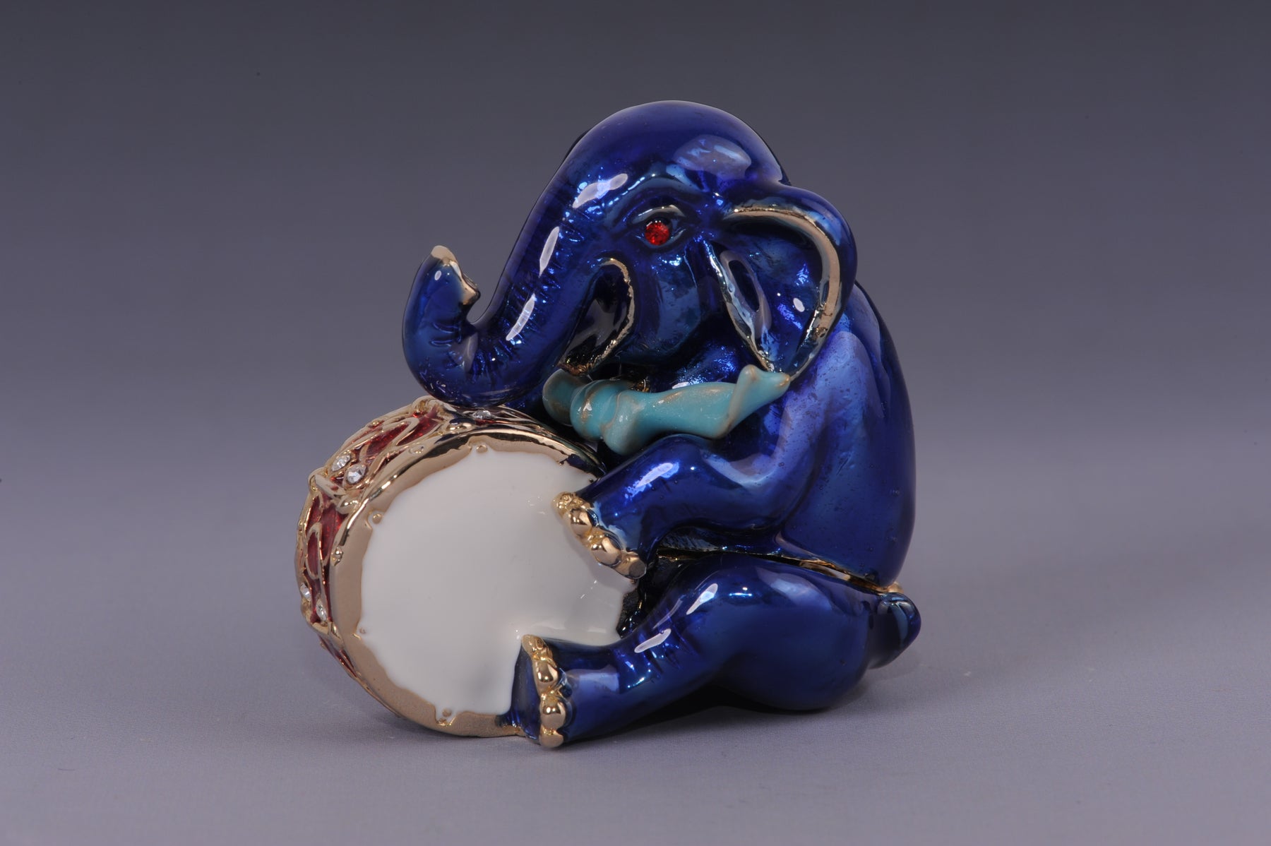 Keren Kopal Blue Elephant with Drum