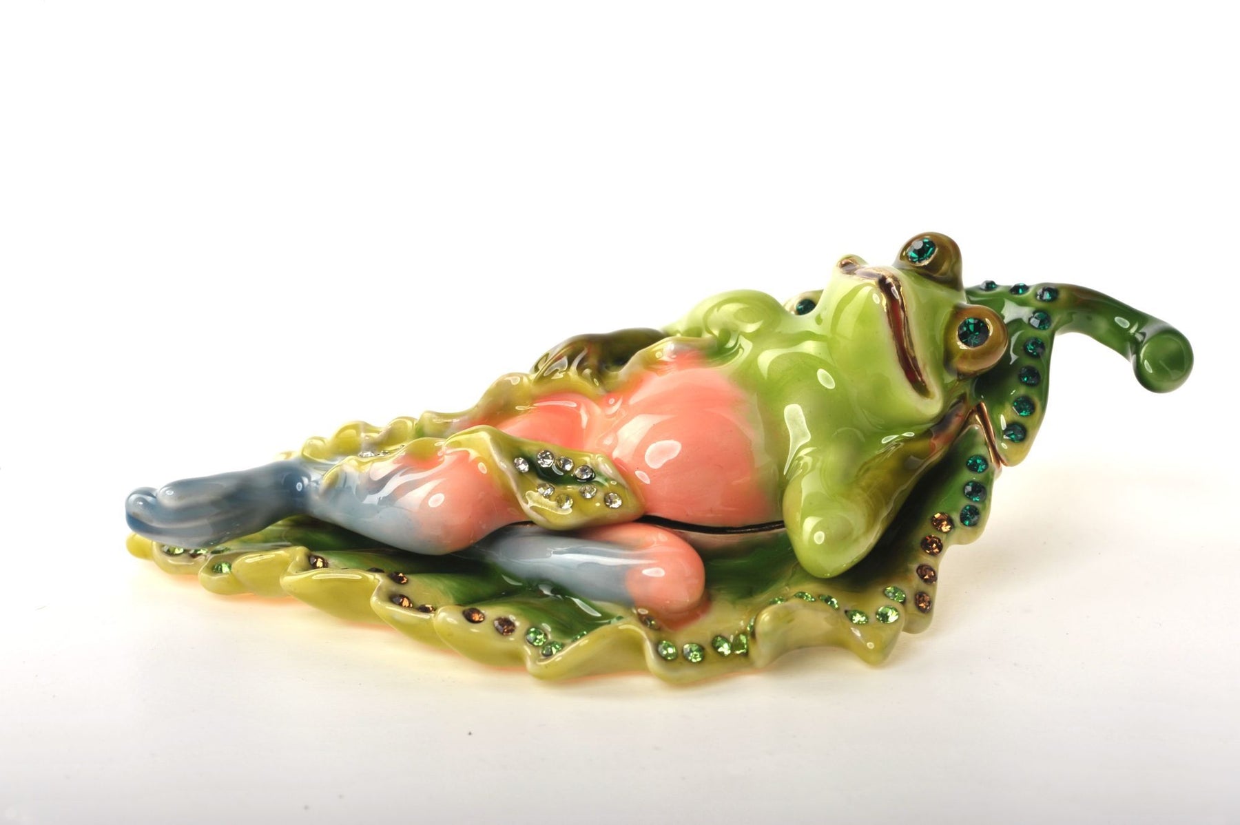 Keren Kopal Frog on a Leaf