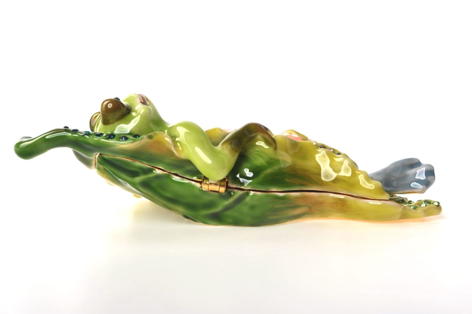 Keren Kopal Frog on a Leaf