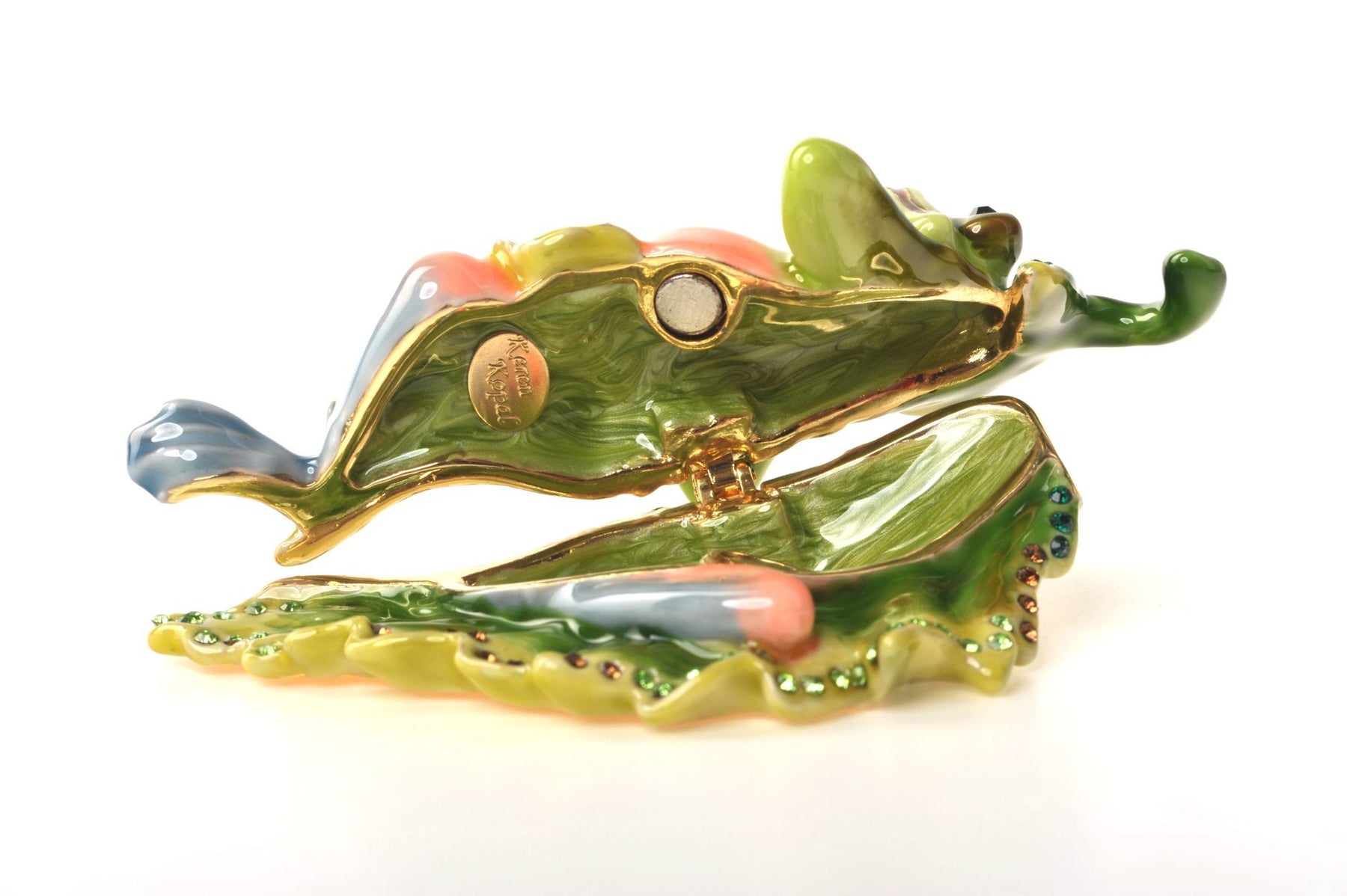 Keren Kopal Frog on a Leaf