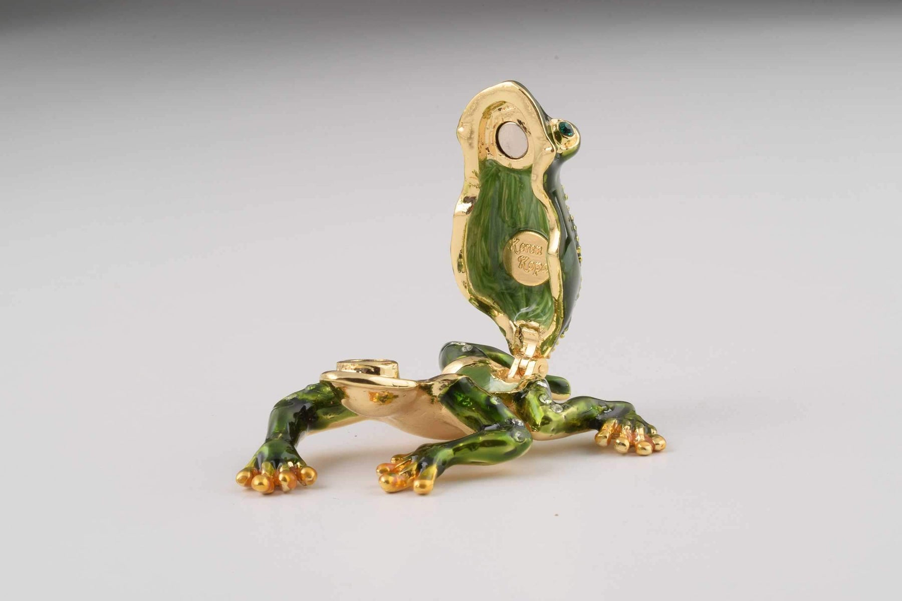 Keren Kopal Green Frog with a Flower
