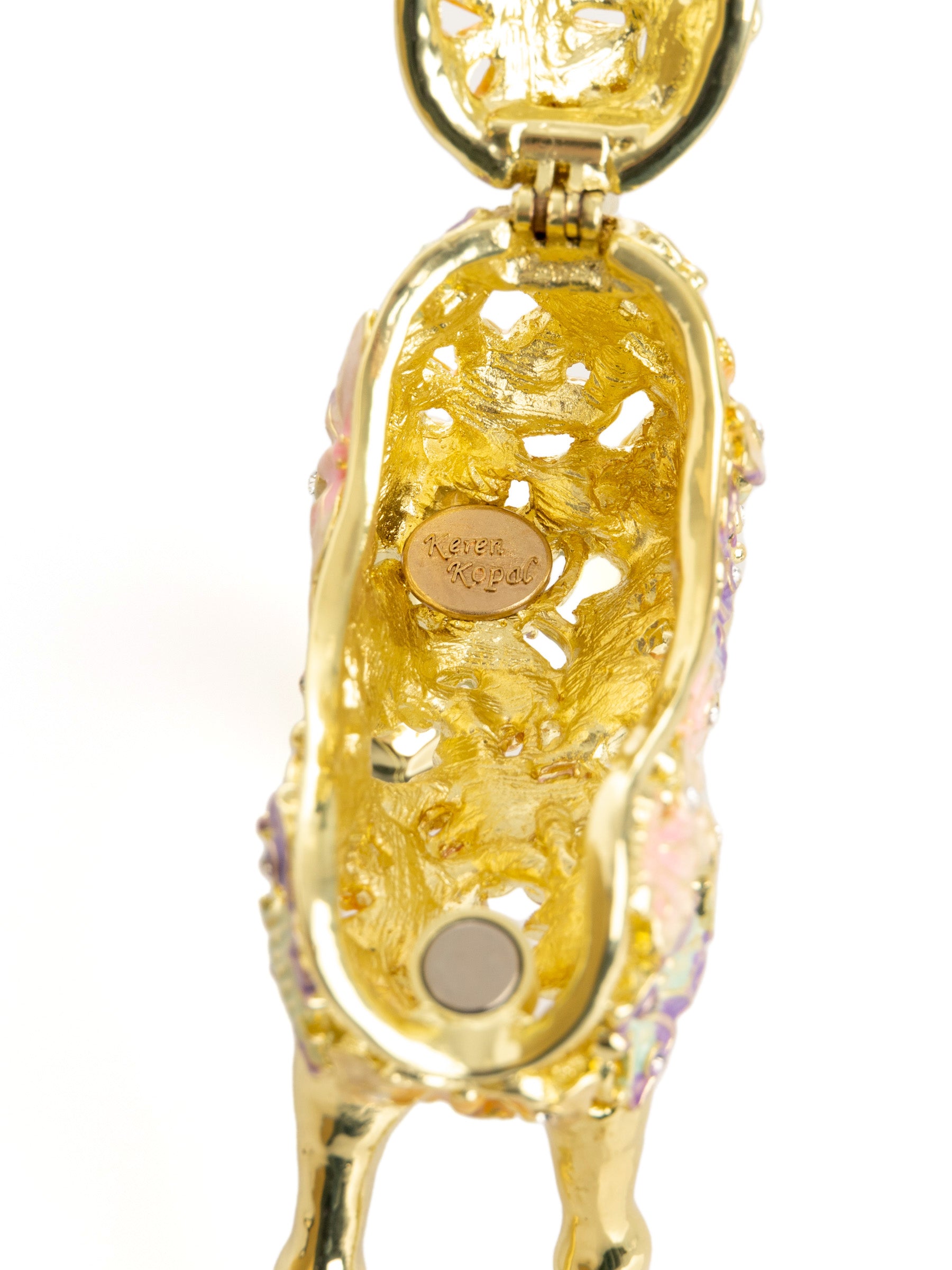 Keren Kopal Golden Horse Decorated with butterflies