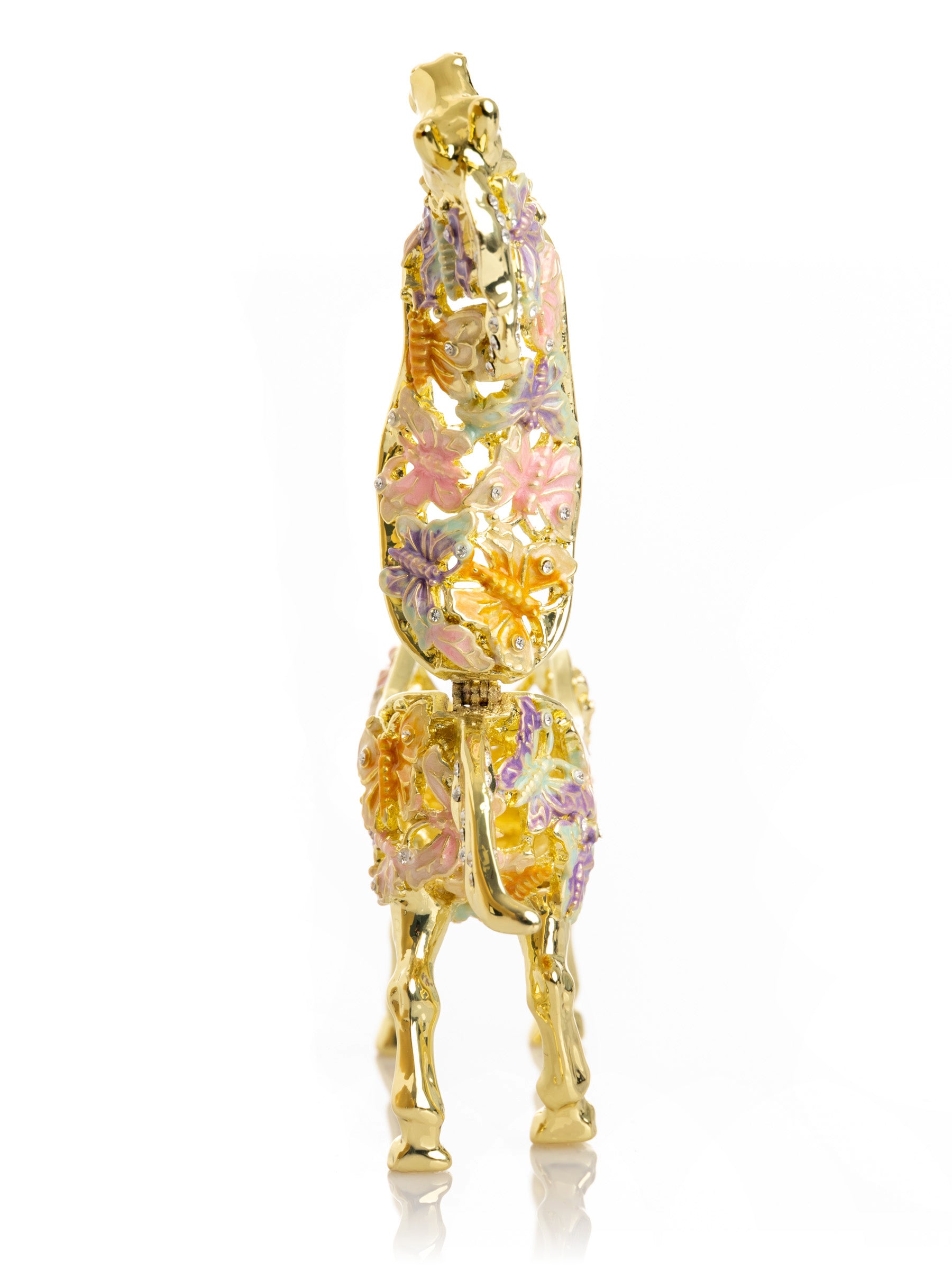 Keren Kopal Golden Horse Decorated with butterflies