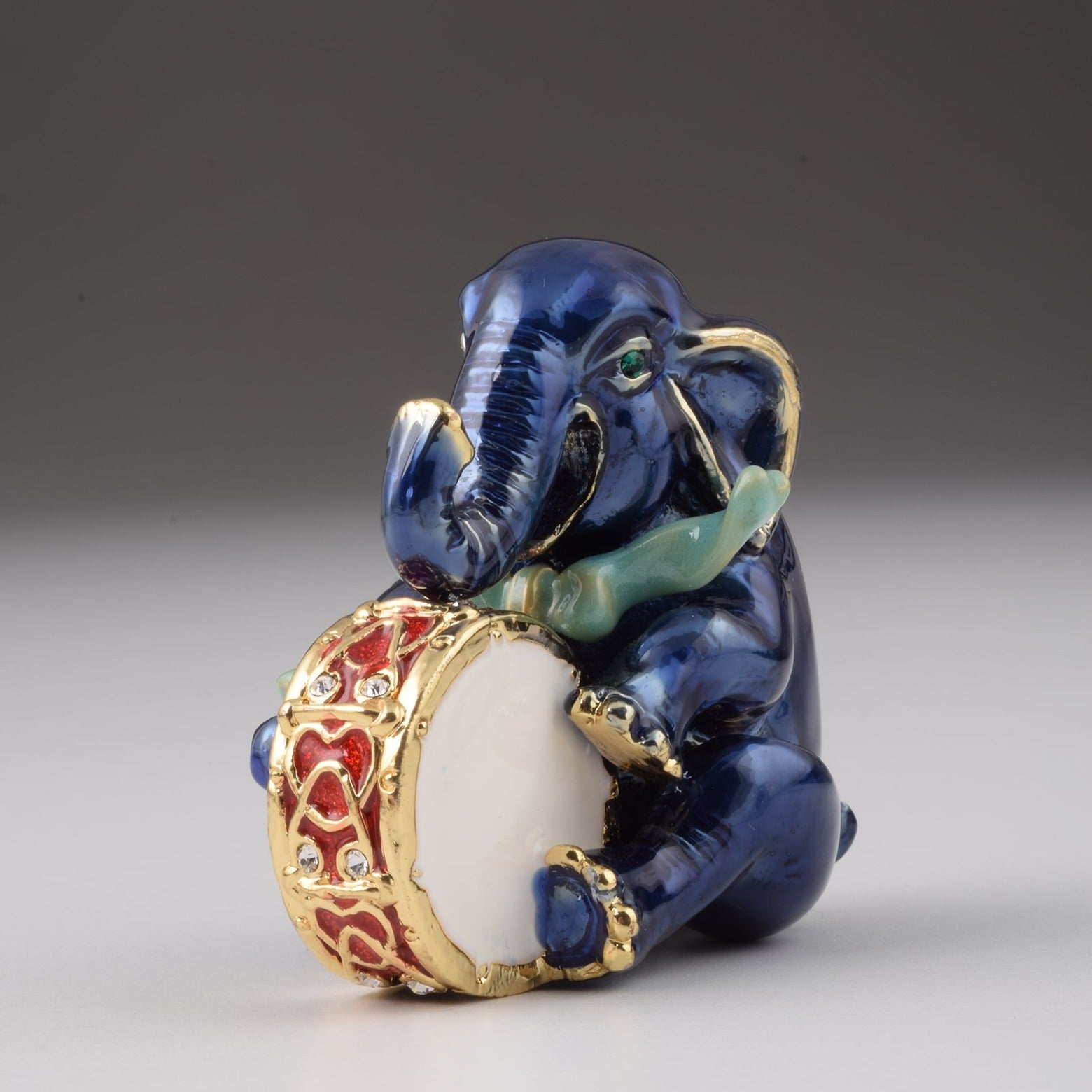 Keren Kopal Blue Elephant with Drum