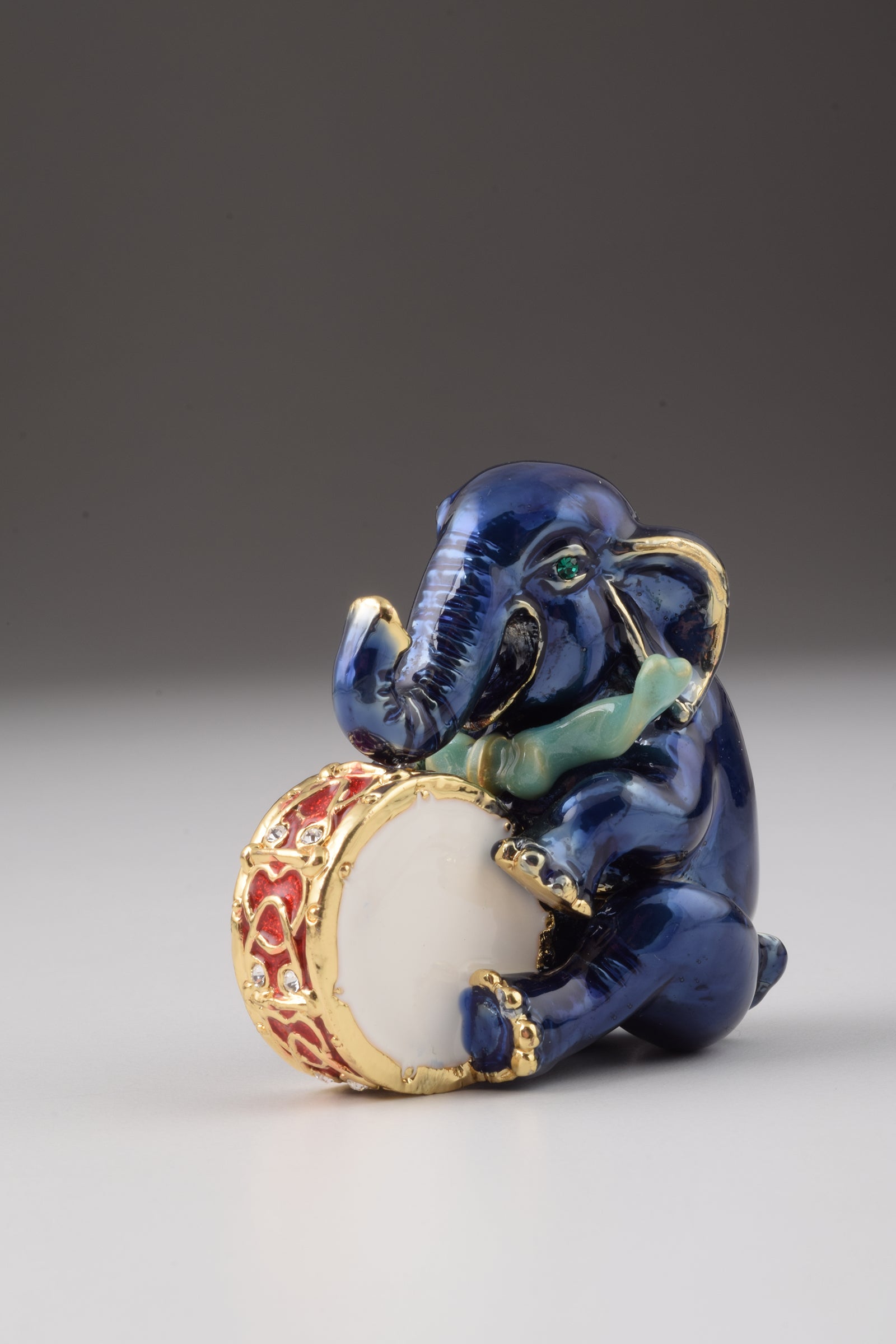 Keren Kopal Blue Elephant with Drum