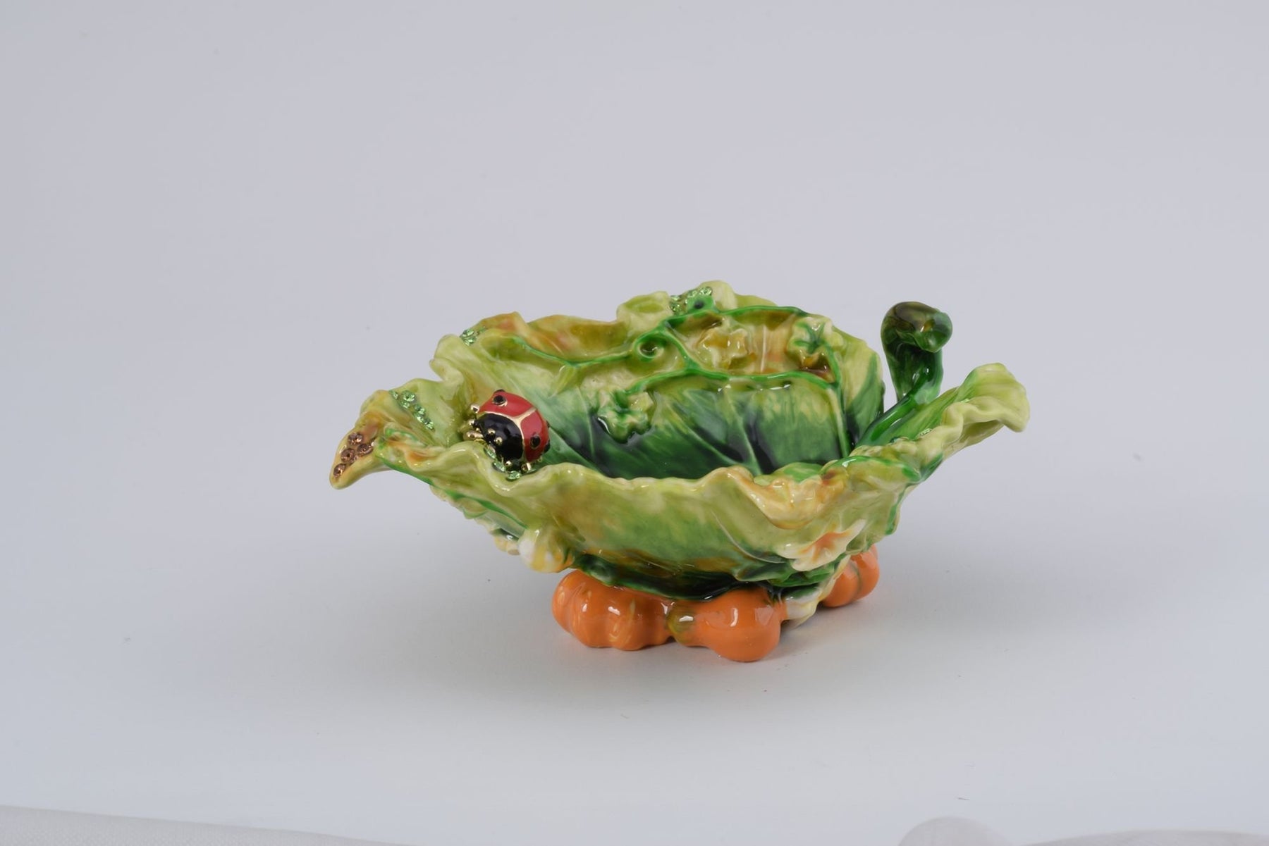 Keren Kopal Lettuce with a Red Ladybug