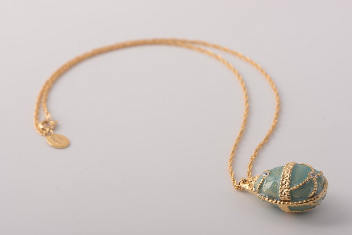 Keren Kopal Light Blue Egg Pendant Necklace