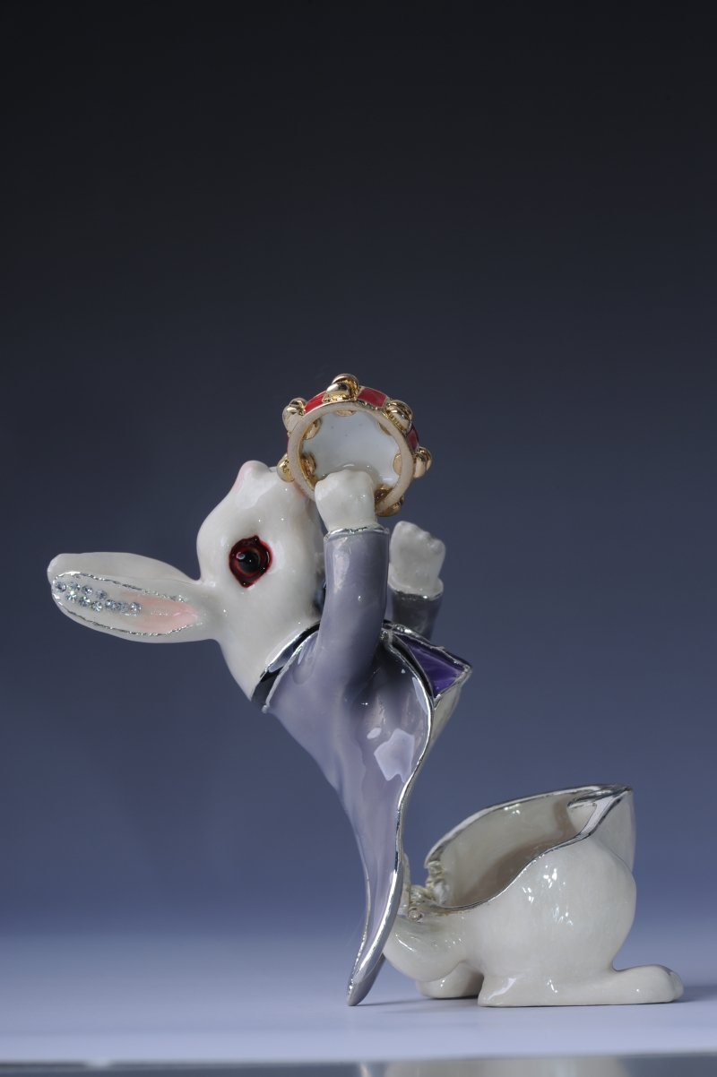 Keren Kopal Rabbit Playing the Tambourine