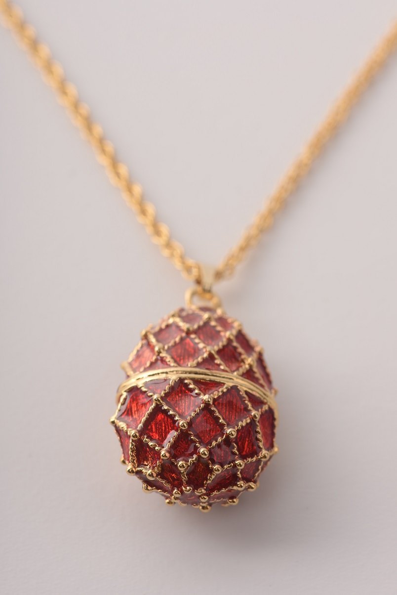 Keren Kopal Red Egg Pendant Necklace
