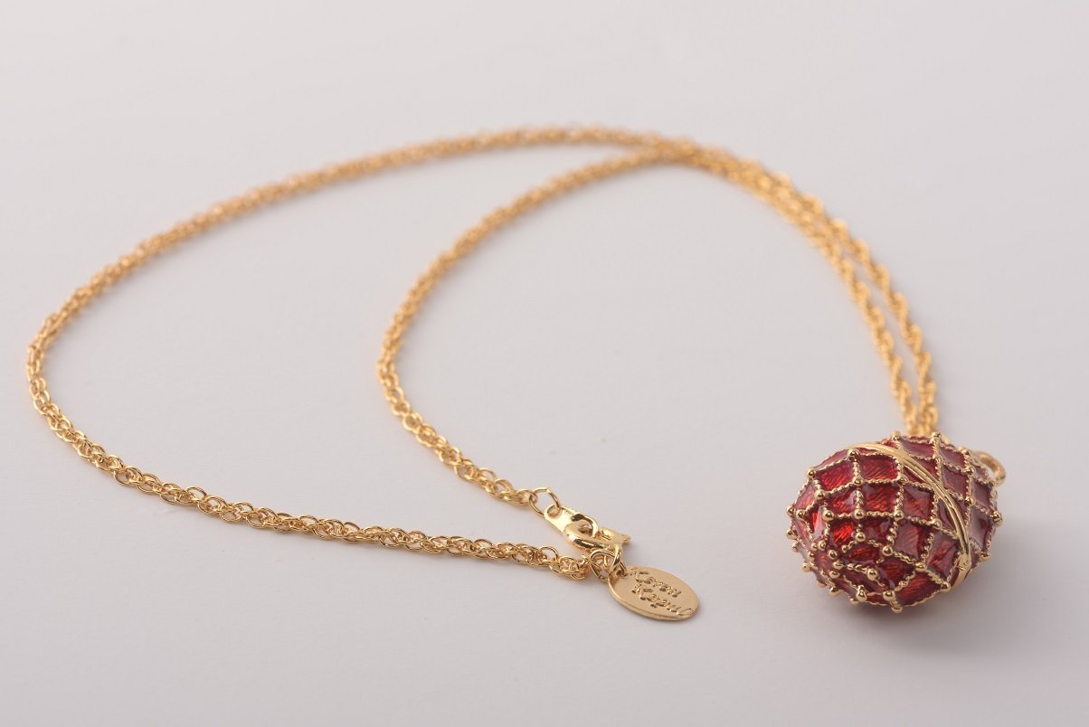 Keren Kopal Red Egg Pendant Necklace