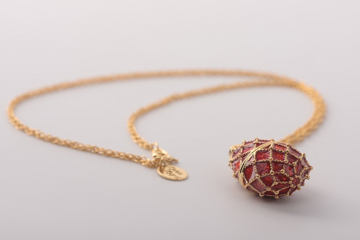 Keren Kopal Red Egg Pendant Necklace