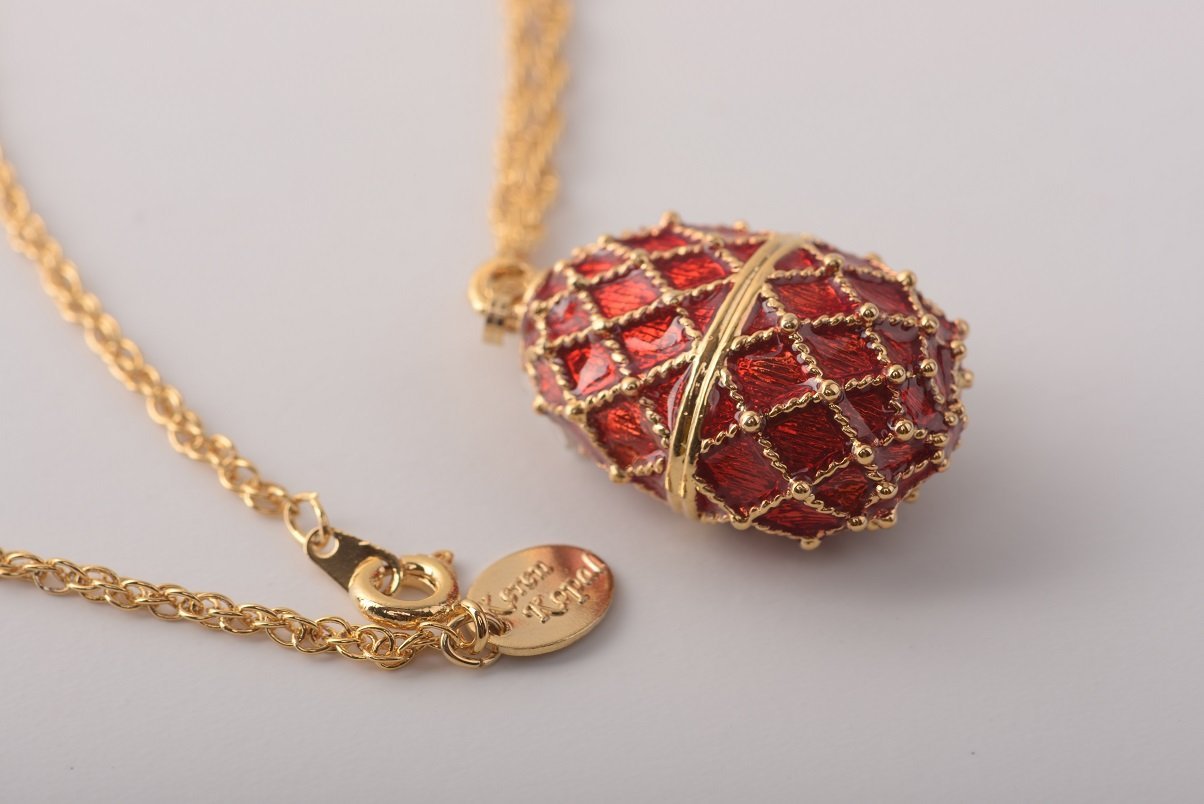 Keren Kopal Red Egg Pendant Necklace