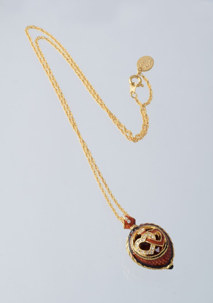 Keren Kopal Red Love Egg Pendant Necklace