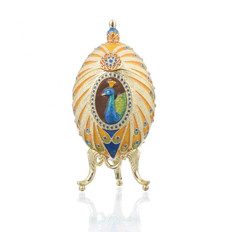 Keren Kopal Colorful Peacock Faberge Egg