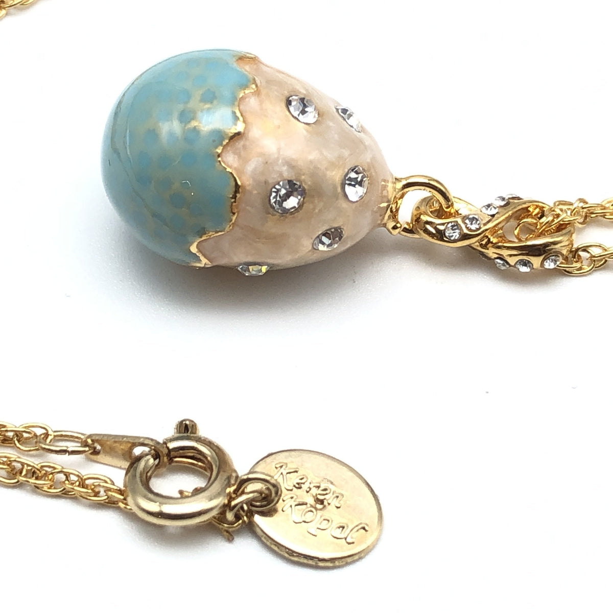Keren Kopal Turquoise Egg Pendant Necklace