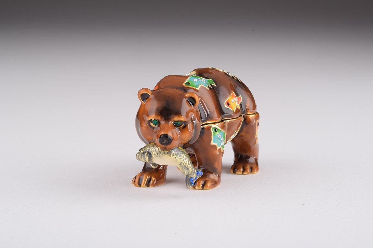 Keren Kopal Brown Bear Holding Fish