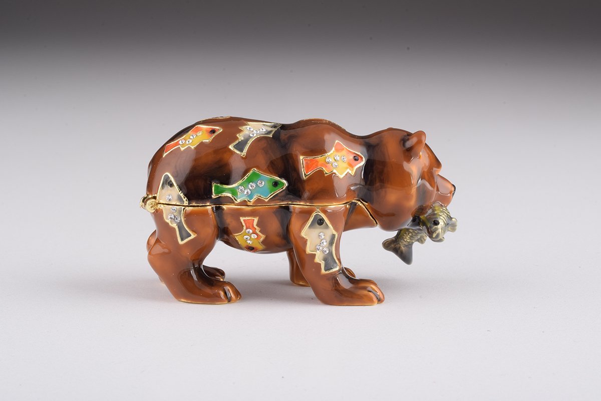Keren Kopal Brown Bear Holding Fish