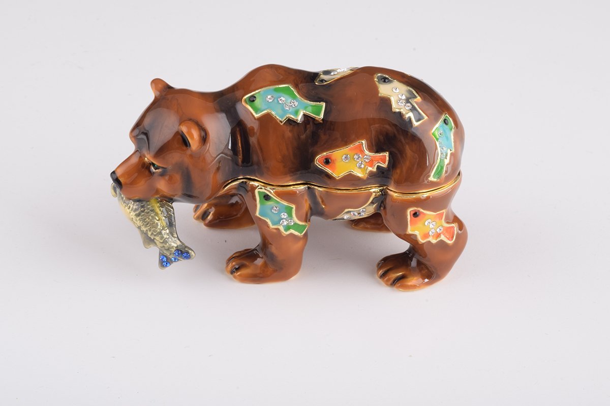 Keren Kopal Brown Bear Holding Fish