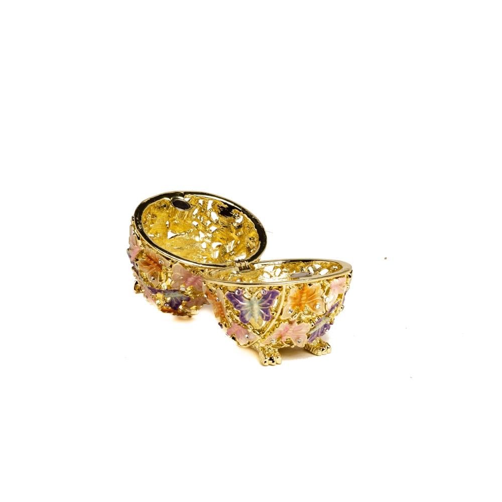 Keren Kopal Golden Owl Decorated with Butterflies
