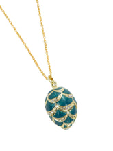 Keren Kopal Gold & Light Blue Egg Pendant Necklace