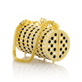 Keren Kopal Bright Golden Black Handbag