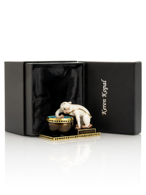 Keren Kopal Curious Cat & Fish Limited edition of 250 Trinket Box