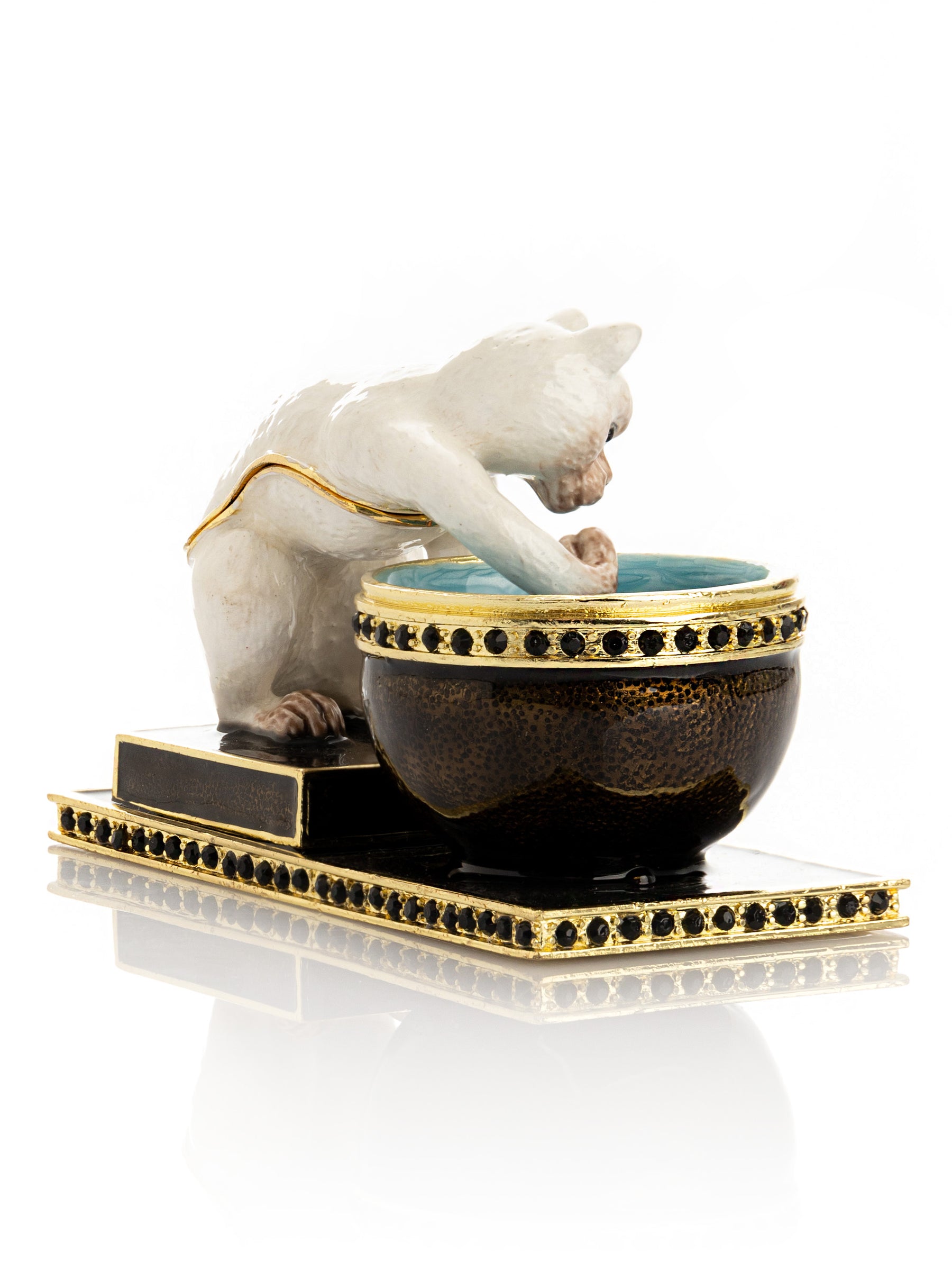 Keren Kopal Curious Cat & Fish Limited edition of 250 Trinket Box