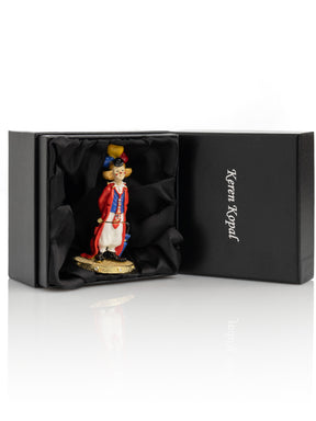 Keren Kopal Funny Circus Clown with Umbrella trinket box