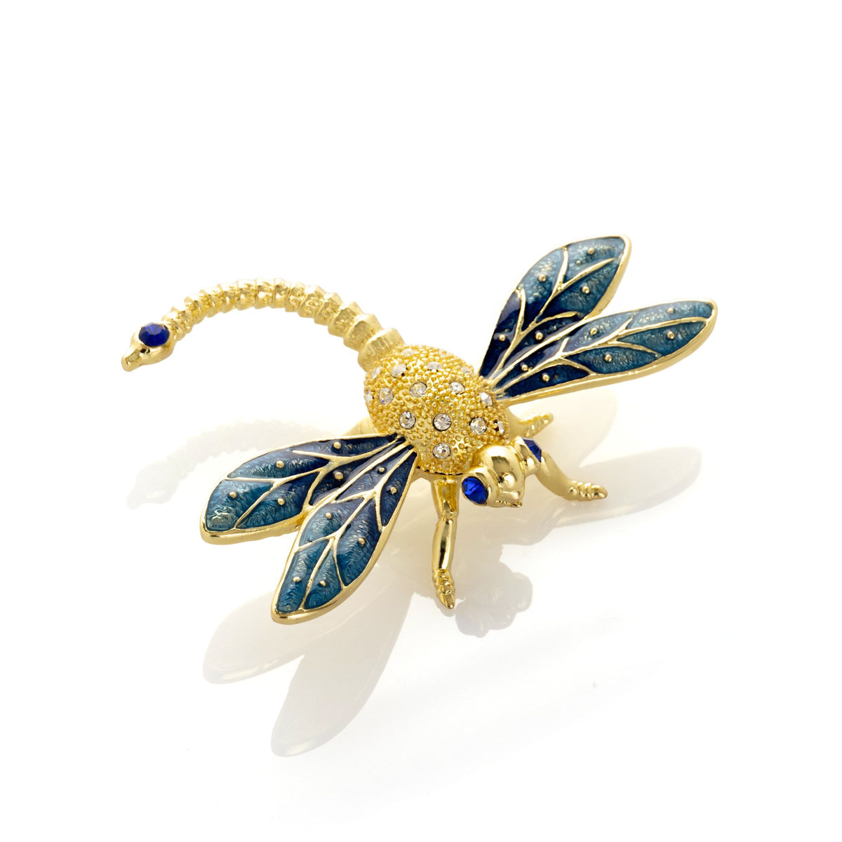 Keren Kopal Golden Blue Dragonfly