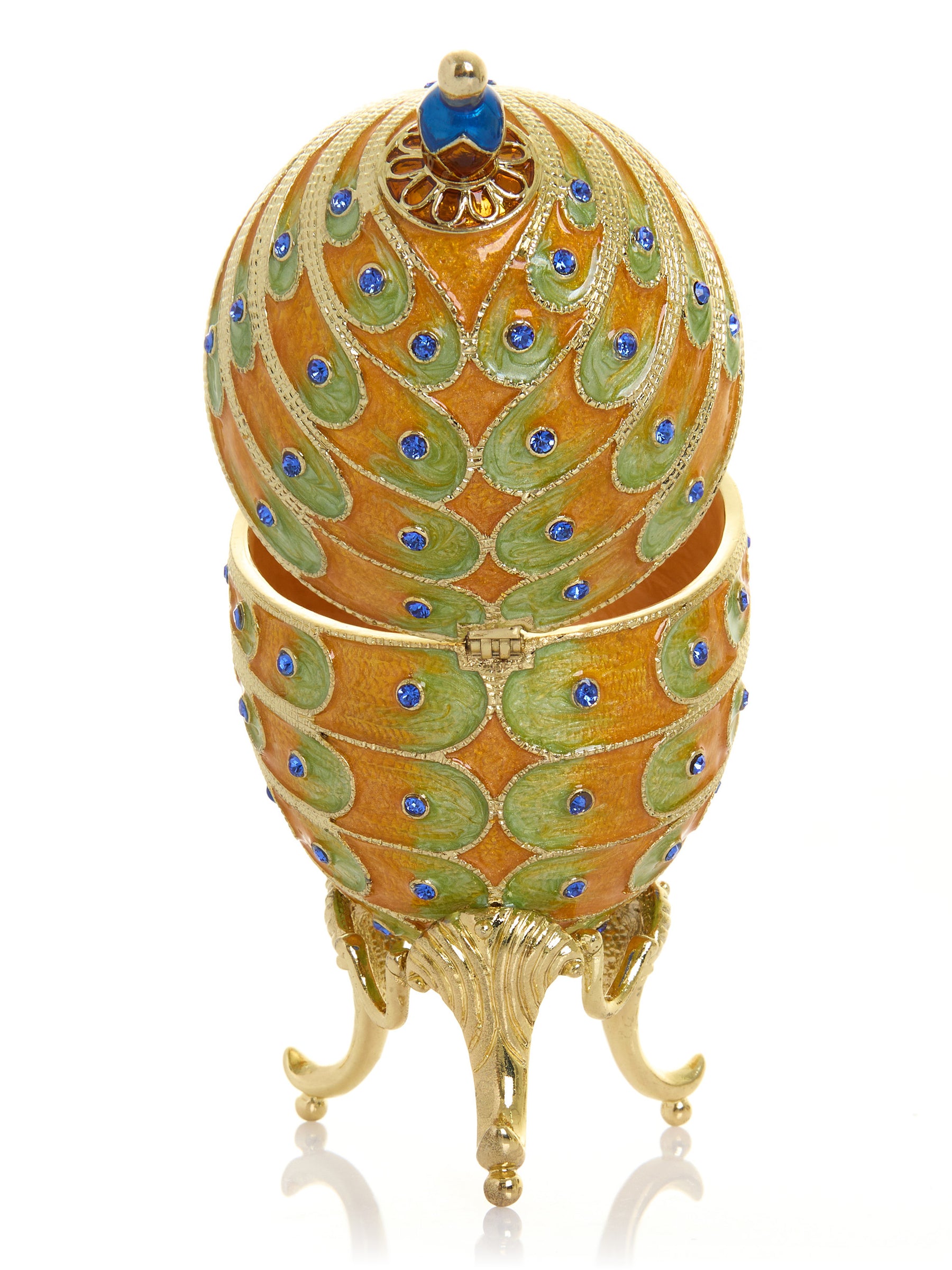 Colorful Peacock Faberge Egg