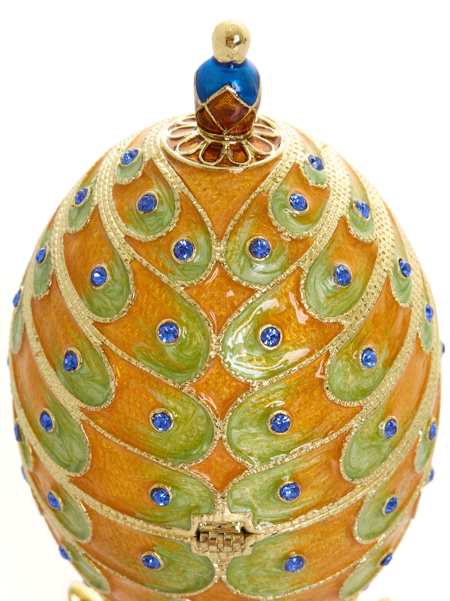 Colorful Peacock Faberge Egg