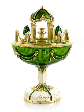 Keren Kopal Garden Pavilion Design Cupola Fountain Green Egg Limited Edition of 250 Trinket Box