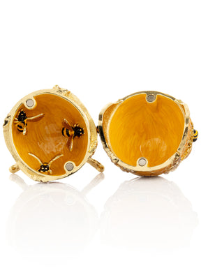 Keren Kopal Easter Egg Honeycomb with Bees Hive trinket box