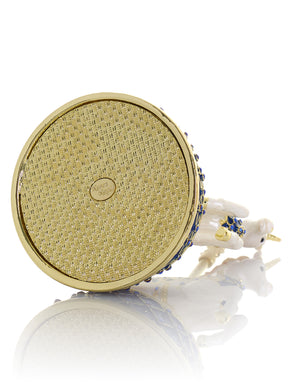 White Unicorn Carousel Horse Music Box