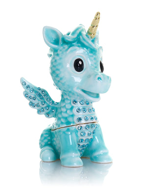 Cute Blue Unicorn Horse trinket Box Limited Edition 1-250