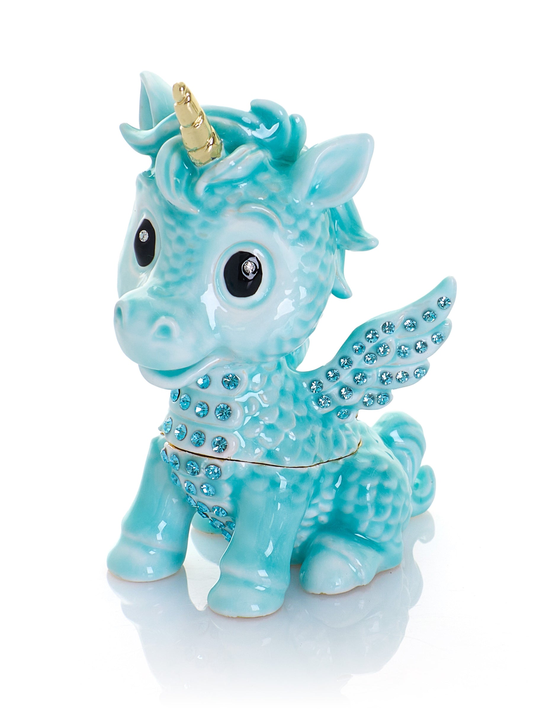 Cute Blue Unicorn Horse trinket Box Limited Edition 1-250
