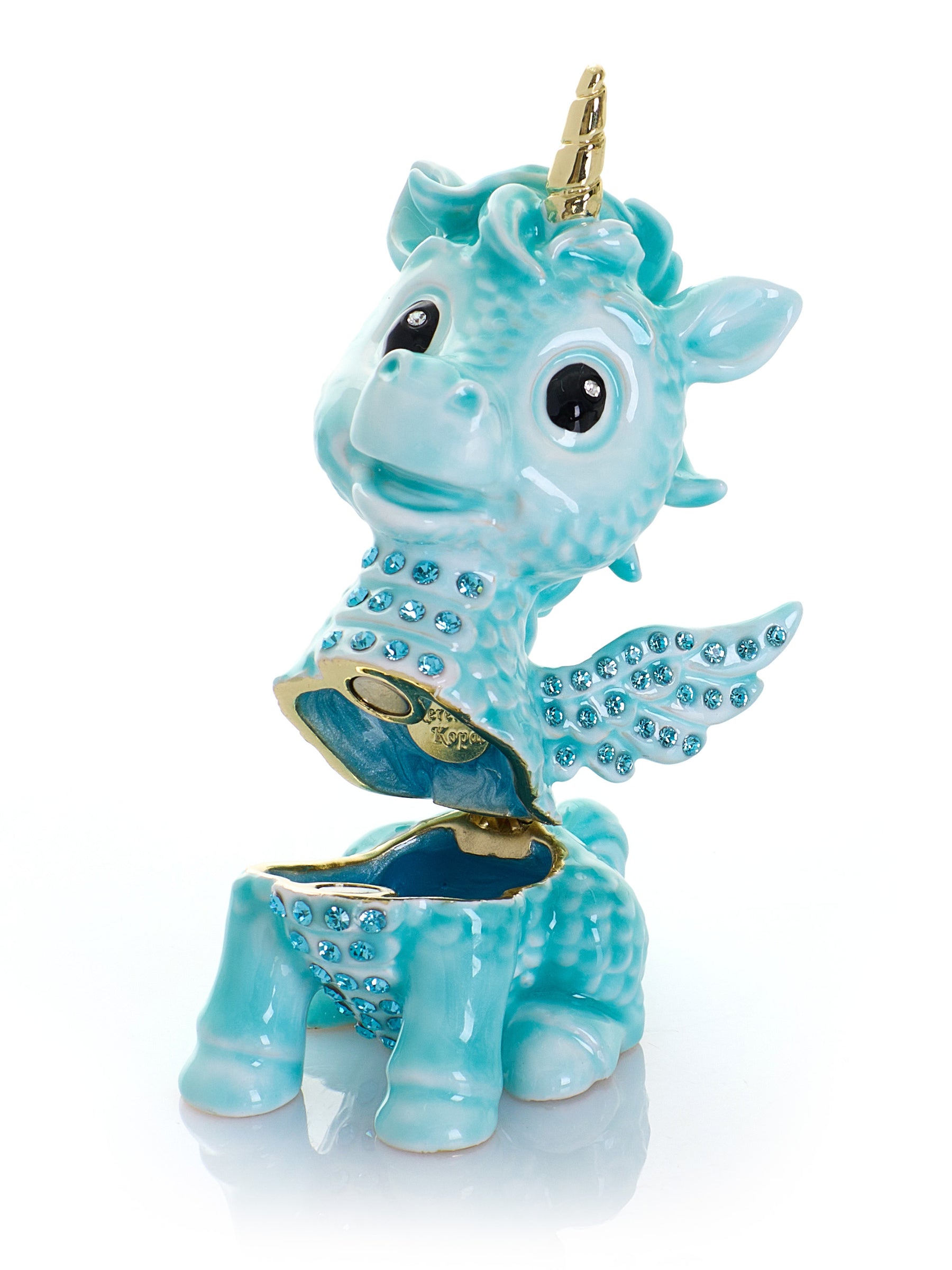 Cute Blue Unicorn Horse trinket Box Limited Edition 1-250