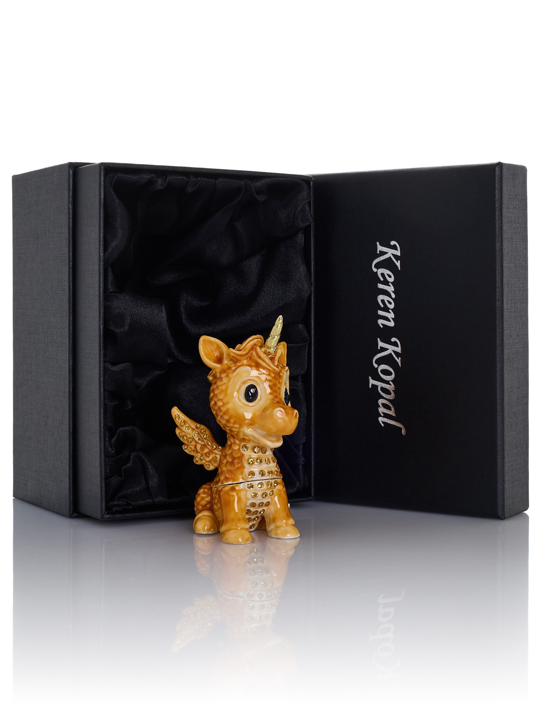 Cute Brown Unicorn Horse trinket Box Limited Edition 1-250